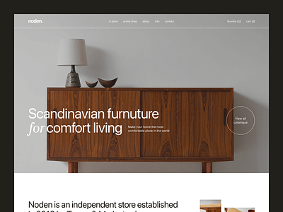 Noden Scandinavian Furniture clean design e commerce furniture grid landingpage madeontilda minimal scandi scandinavian shop store swiss typography ui ui design ui trends web web design webdesign