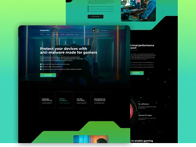 Kaspersky Security Cloud Gamers Edition - Landing Page