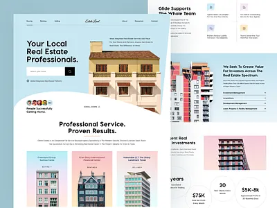 Real Estate Web Site Design: Landing Page / Home Page UI building design house minimal orix property property management property website real estate real estate agency real estate ui realestate residence sajon ui ui design ux web design website website design