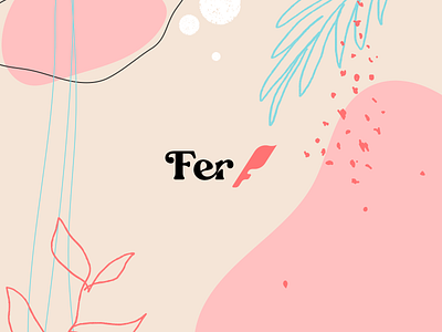 Fer Maistrovicz Lettering - Brand identity brand brand identity branding lettering logo pastel pink