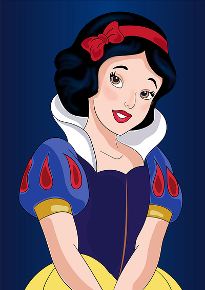 Disney Princess - Snow White digital illustrastion cartoon charecter digitalpaint disney disneyprincess illustration