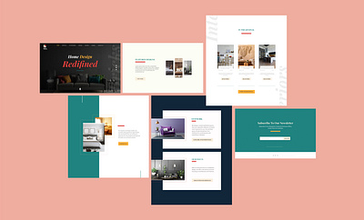 Website Design for an Interior Design Studio app branding design figma illustration product design typography ui design uidesign uxdesign vector web