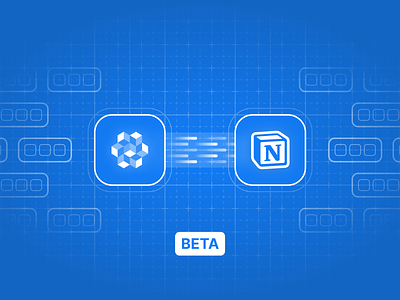 Notion Beta Program blueprint clean design system design token figma illustration notion