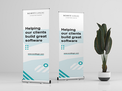 Rollup Banner Design banner corporate graphics minimal minimalist ui ux