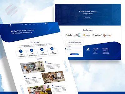 Furniture Showcases furniture interior ui web design website