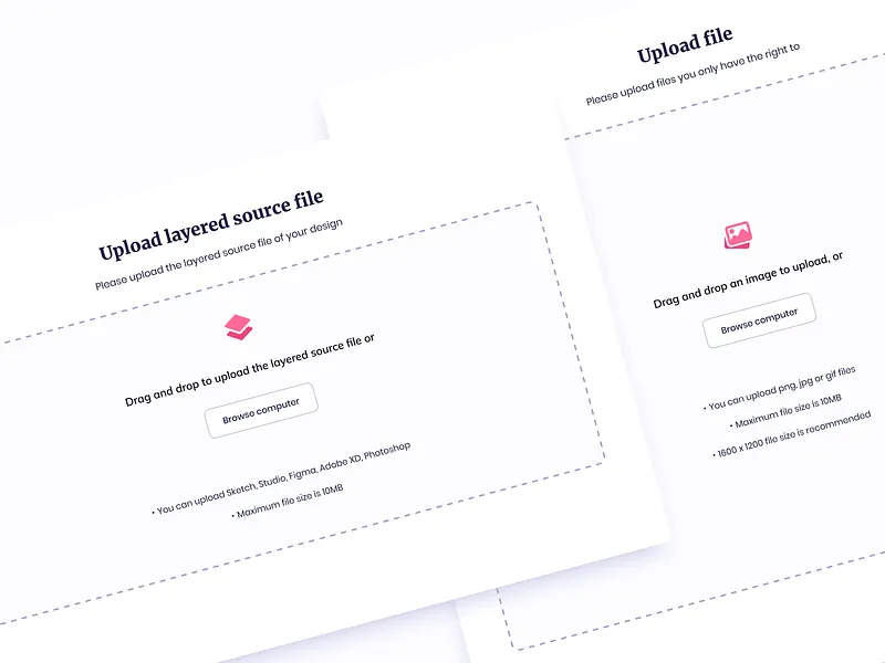 File Upload UI designs, themes, templates and downloadable graphic ...