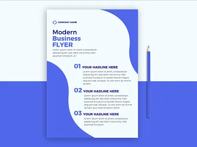 Modern Business Flyer banner brand identity branding brochure business company design flyer flyer design flyers graphic design illustration leaflet logo mockup modern trending typography unique vector