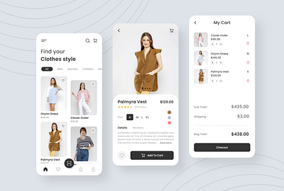 E-commerce - Mobile App app app design app shop design e comerce fashion fashion design ios mobile mobile app online shop online store e commerce product shop store store app stores ui ui design ux