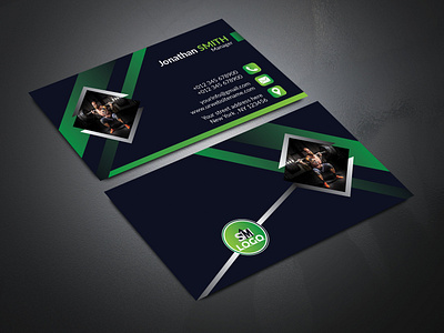 GYM FITNESS BUSINESS CARD DESIGN branding business colorful corporate creative design fitness graphic design gym high horizontal illustration modern print print ready professional restaurant stylish trending