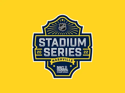 2022 NHL Stadium Series logo concept branding crest design hockey logo nashville nashville predators national hockey league nhl tampa bay lightning
