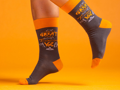 A Pair of Great Socks illustration knoxville lettering sock design socks tennessee tn type typography