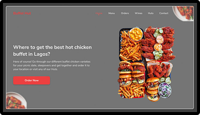 Buffet Hut branding design food product design ui ui design ux ux design uxdesign webdesign
