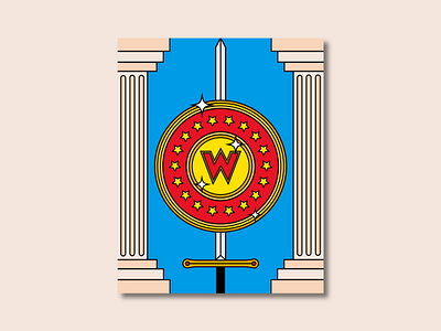 Wonder Woman comic book comics creative dc comics drawing film illustration illustrator movie pop culture retro vector vector illustration vintage wonder woman