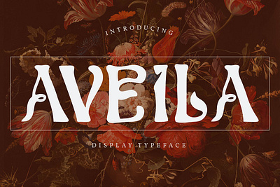 Aveila | Display Typeface advertising branding display font display typeface elegant font font design fonts lettering logo logo design logo font modern popular serif serif font serif typeface simple typeface typeface design