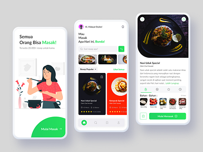 Foody Design Mobile App andoid app asian cook cooking design inspiration figma food foody indonesia inspiration makanan masak memasak mobile app mobile ui ui inspiration ui ux indonesia ux inspiration