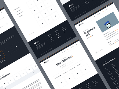 NFT Site Custom Template Design colorful dark design illustration inspiration mockup modern ui design web design