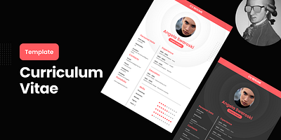 Free CV Resume Figma Template cv design free template