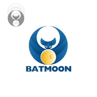 Bat Moonlight Logo app branding design graphic design icon illustration logo typography ui vector