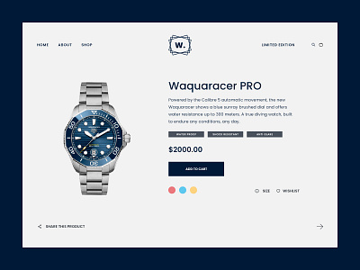 Watch it design flat ui web design