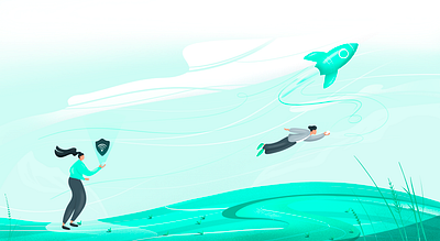 V P N art branding colors design green illustration network vpn web webillustration
