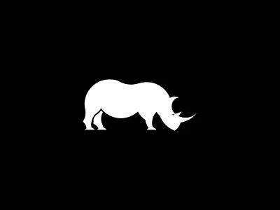 Rhino Icon brand branding design goldenratio graphic design illustration logo vector