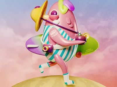 RADIO TROPICAL 3d character design design digital illustration graphic design illustration