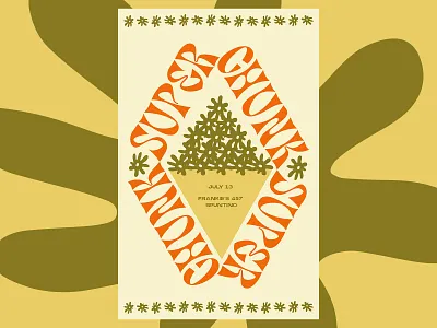 Superchunk art direction brooklyn show design digital design graphic design illustration show poster superchunk typography