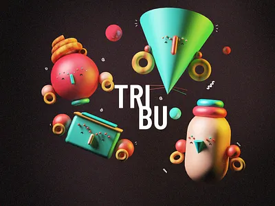 TRIBU 01 3d c4d character design design digital illustration graphic design illustration logo ui
