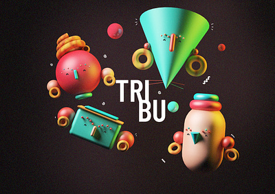 TRIBU 01 3d c4d character design design digital illustration graphic design illustration logo ui