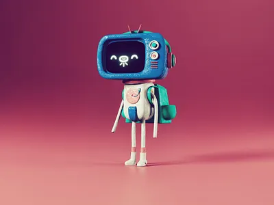 Space 3d blender character clay design illustration space