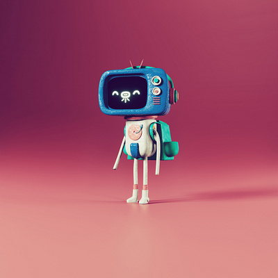 Space 3d blender character clay design illustration space