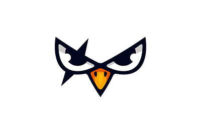 Angry Bird Eye Logo angry animal bird branding design eagle exclusive eye eyes face falcon focus hawk identity illustration logo mad predator scar vector