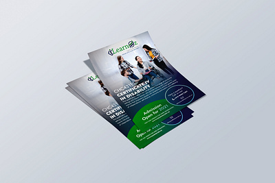 iLearnOz College Flyer australia branding college flyer design design flyer design graphic design