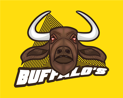 Buffalo's art buffalo design gaming il illustration illustrator logo mascot mascotlogo vector