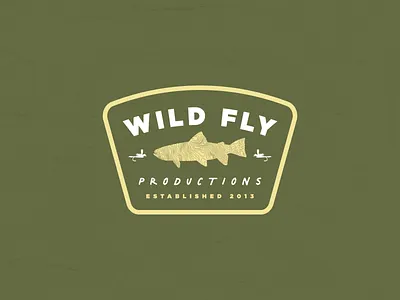 Wild Fly Productions Spring Merch Badge fishing graphic design merch merchandise outdoor youtube