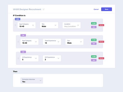 Decision Engine UI Design