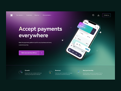 Online Banking: Home Page banking app digital bank finance finance app fintech fintech app hero page landing landingpage marketing page online banking product design product page saas saas website ux design web webdesign website