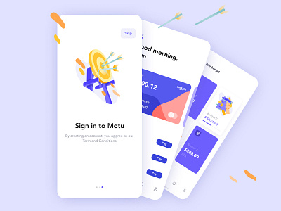 Krixi Wallet Mobile App design illustration ui uidesign uidesigns user interface design ux