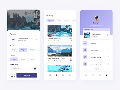 Lungonesia - Travel App - Booking app branding design figma illustration logo mobile mobile app ui ux