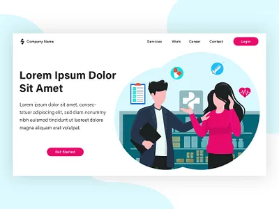 Psychiatric Care. Landing page illustration project banner flat flat illustration illustration landing page vector vector illustration web design