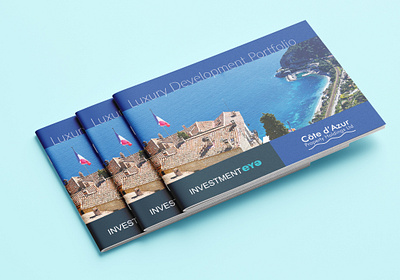 Investment Eye/Cote d'Azur Brochure branding graphic design illustration typography