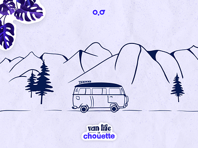 Van Life is Chouette - Van illustration branding design graphic design identity illustration logo studio van life web