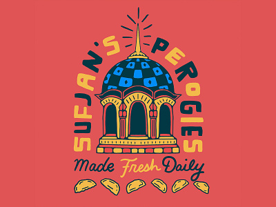 Sufjan's Perogies branding design food food truck graphic design logo polish restaurant typography