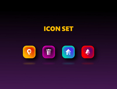 Icon Set 3d app design icon icon set icongraphy icons