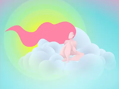 Clouds adobe illustrator adobe photoshop clouds illustration nude art nude pose sketch