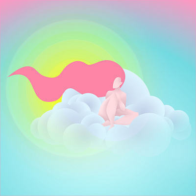 Clouds adobe illustrator adobe photoshop clouds illustration nude art nude pose sketch