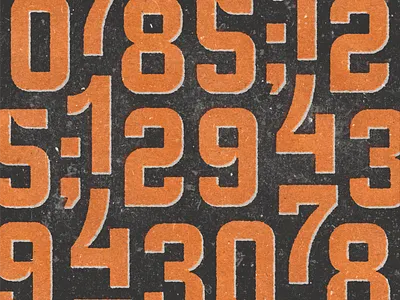 HellsNumerals Free Font Pattern design font free free font free numerals graphic resource hellsjells lettering numbers numeral pattern numerals offset pattern print resource texture type typography