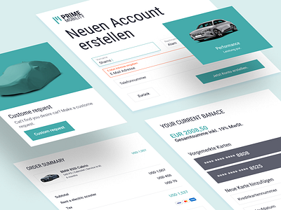 Prime Mobility - Design Elements automobile branding buy car case study custom design design fibo studio fleet luxury mobility platform popular rent trendy ui ui design ux ux design website
