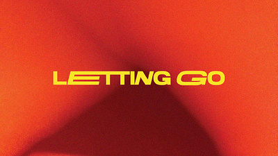 Letting Go design graphic design typography