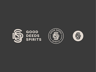Good Deeds Spirits Logo beverage packaging brand branding design graphic design illustration logo logomark monogram package design vector